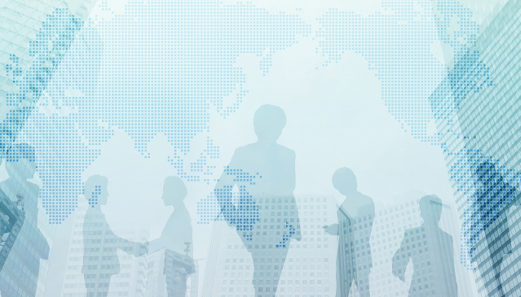 World map and business imagery connecting Japan and the United States