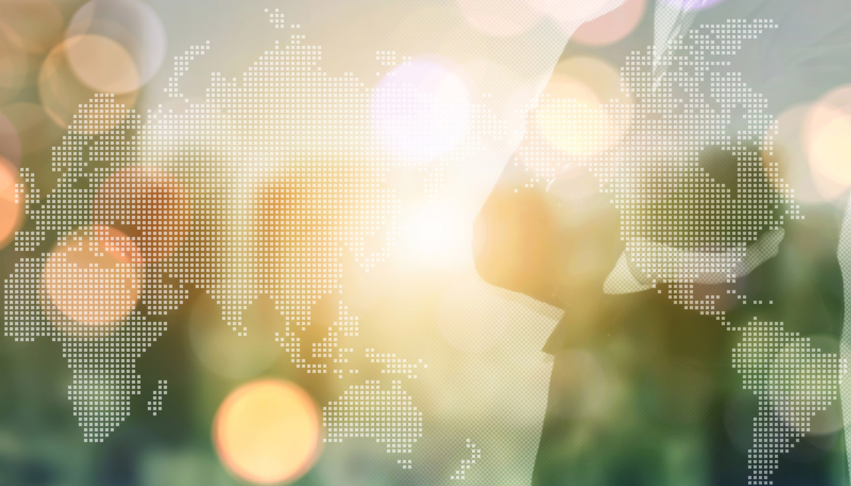 World map and business imagery connecting Japan and the United States